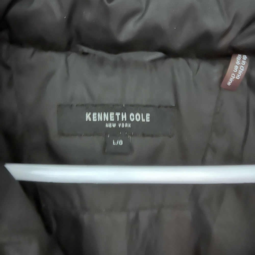 Kenneth Cole New York Women's Chevron Quilted Jacket - Black Size Large - Picture 5 of 10